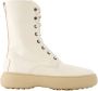 TOD'S Leather boots White Dames - Thumbnail 1