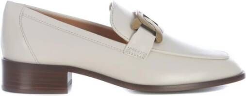 Tod's Leren Instaploafers met Gouden Hardware