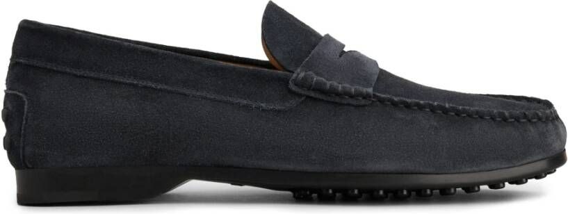 TOD'S Leren Loafer Schoen Blue Heren