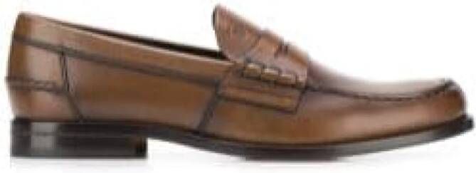 TOD'S Leren Loafers 081164-123 Brown Heren