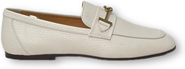 TOD'S Leren Loafers White Dames