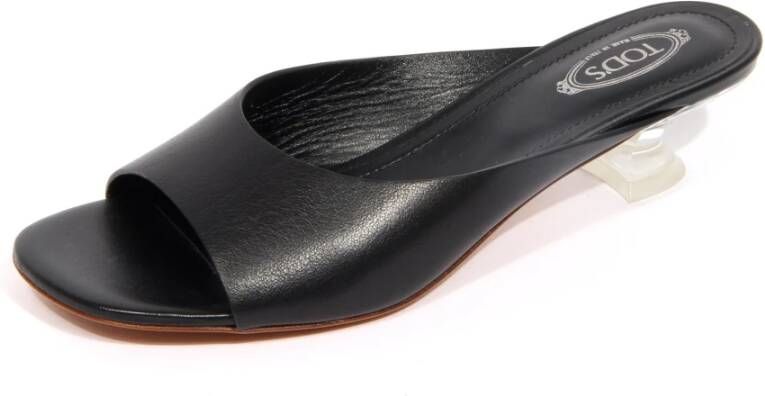 Tod's Leren sandalen met Mid Zwart Band