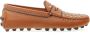 TOD'S Leren Studs Moccasin Brown Dames - Thumbnail 1