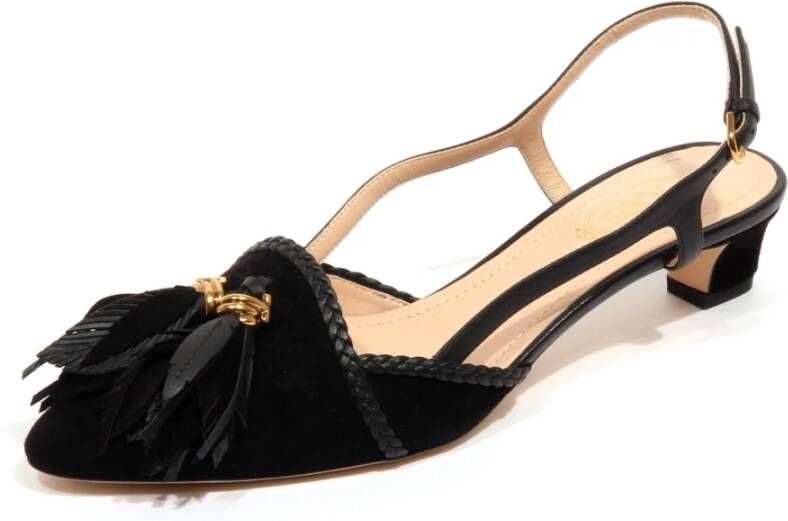 Tod's Leren Suède Schoen met Piume Veren