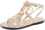 Tod's Licht Gouden Franje Sandaal Schoen - Thumbnail 1