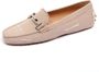 Tod's Lichte Afgesleten Loafer Schoen Stof - Thumbnail 1