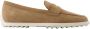TOD'S Suède Mocassin met Metalen Inzetstuk Beige Dames - Thumbnail 5