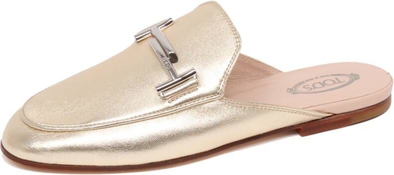 Tod's Lichtgouden vervaagde schoen in bleekgoud