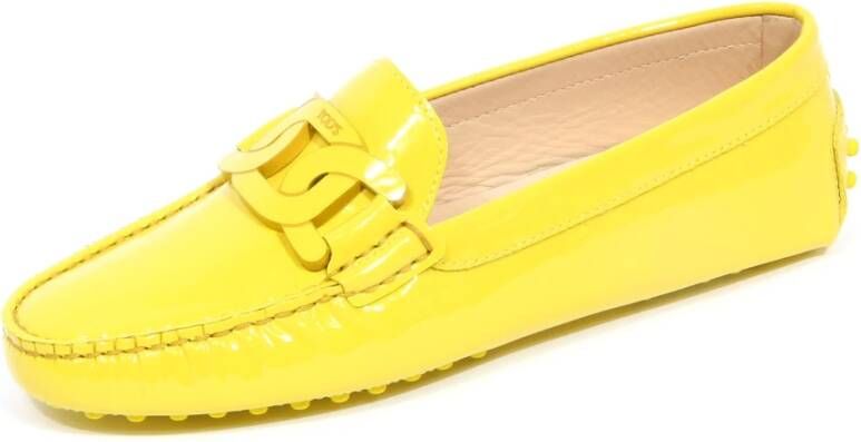 Tod's Limoen geel lakleren loafer