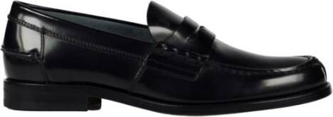 TOD'S Zwarte Mocassin Leren Platte Schoenen Black Heren