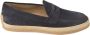TOD'S Marineblauwe geweven instappers Blue Heren - Thumbnail 1