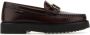 TOD'S Bordeauxrode Geborsteld Leren Mocassins Brown Dames - Thumbnail 2