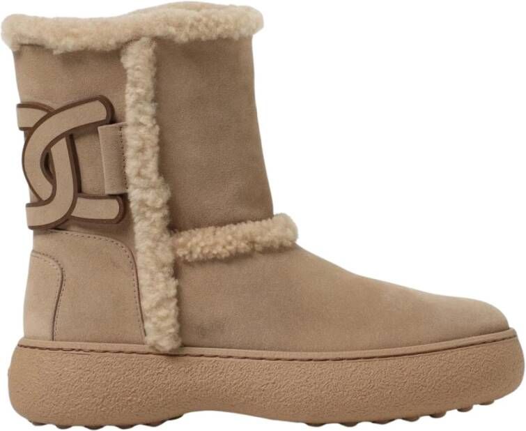 Tod's Luxe Shearling Enkellaarsjes