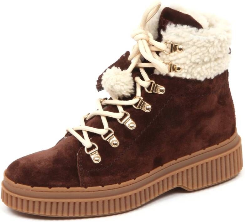 Tod's Merino Bont Binnen Enkellaars Schoen