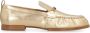 TOD'S Metallic Leren Loafers met Verzamelde Detail Yellow Dames - Thumbnail 4