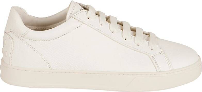 Tod's Minimalistische Witte Sneakers met Logo