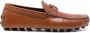 TOD'S Moc Calf Brandy Leren Band Brown Heren - Thumbnail 1