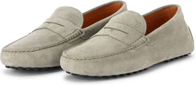 Tod's Mocassins van Veloursleer met Rubberen Zool