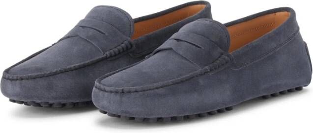 Tod's Mocassins van Veloursleer met Rubberen Zool