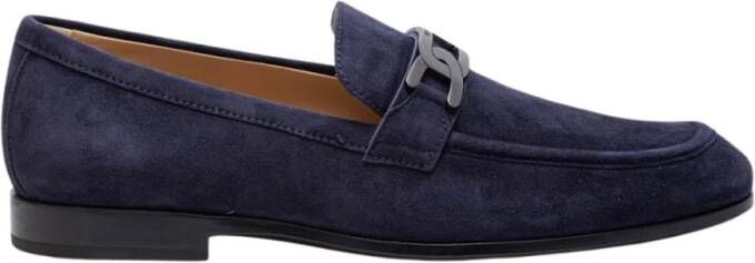 TOD'S Mocins met ketting Blue Heren