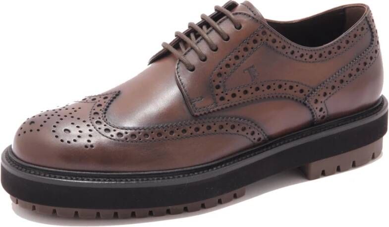 Tod's Mode Leren Derby Schoen