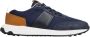 Tod's Navy Blauwe Leren Sneakers - Thumbnail 1