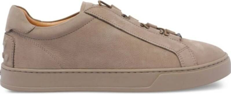 Tod's Nubuck Sneakers met geëmbosseerde rubberen zool