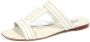Tod's Off White Leren Sandaal Schoen - Thumbnail 1