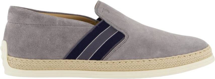 TOD'S Pant. Elast. Righe Gomma Rafia Gray Heren