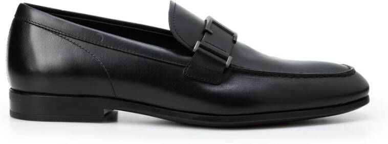 TOD'S Pinaforemetal Platte Loafers voor Heren Black Heren