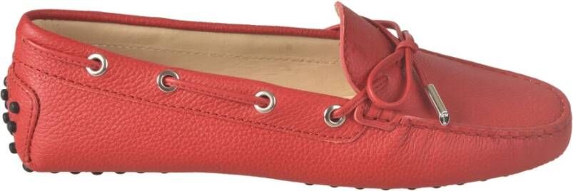 TOD'S Platte Loafers Red Dames