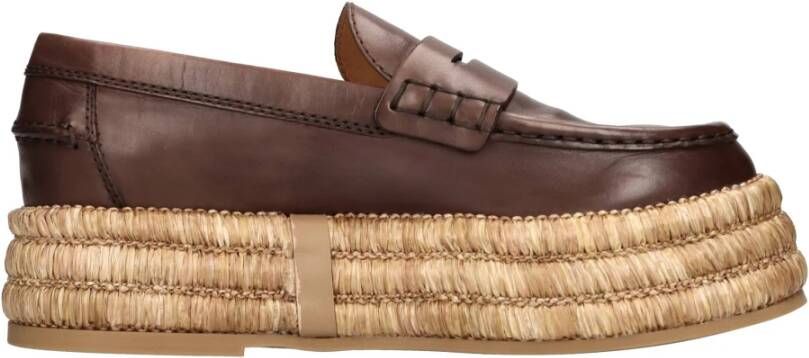 Tod's Platte schoenen Bruin