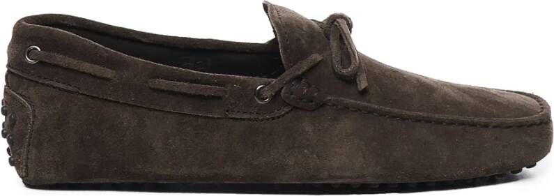 TOD'S Platte schoenen met New Laccetto Occh Brown Heren
