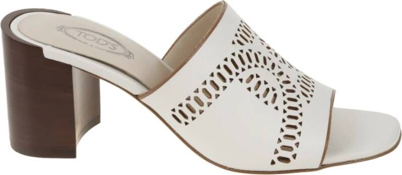 TOD'S Platte Schoenen voor Vrouwen White Dames