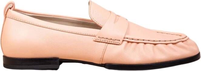 TOD'S Platte Suède Loafers Pink Dames