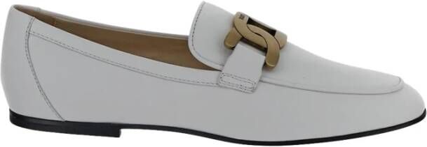 TOD'S Platte witte schoenen klassieke stijl White Dames