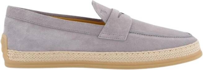 Tod's Rafia Mocassin in Grijs
