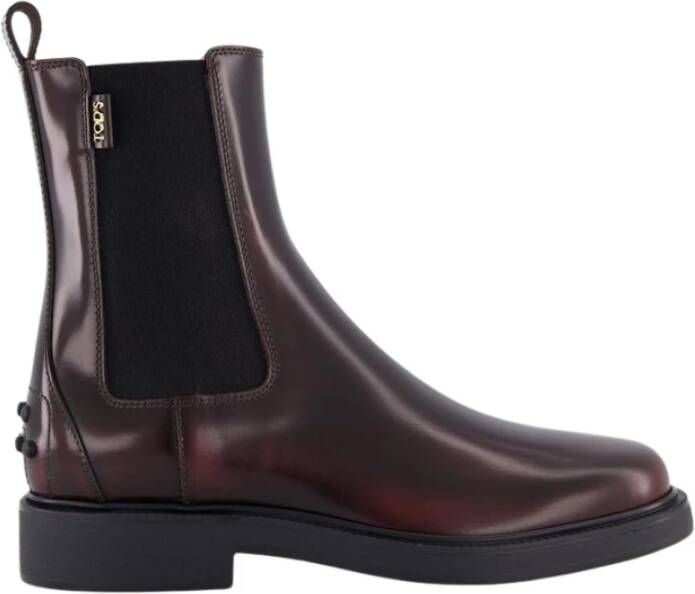 Tod's Rode Chelsea Boots voor Dames