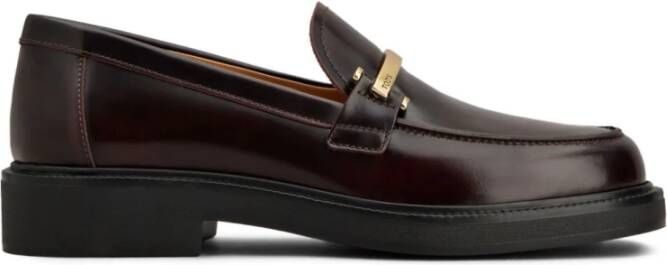 Tod's Rode Slip-On Sneakers Ronde Neus