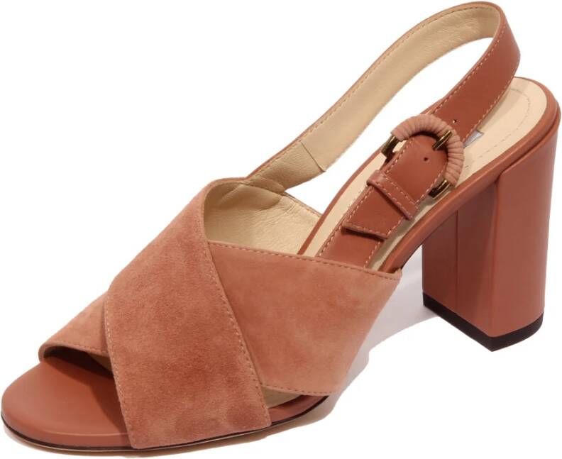 Tod's Sandaal met fascia-band van suède leer
