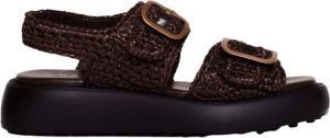 TOD'S Sandal background of the intertwining rubber Bruin Dames