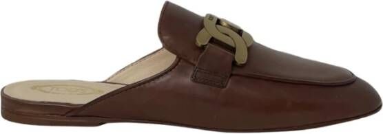 TOD'S Verhoog je stijl met deze platte schoenen Brown Dames