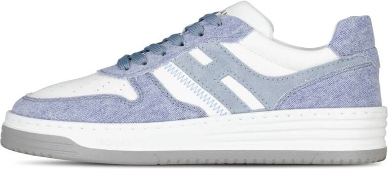 Hogan Jeans Stof Sneakers met Leren Details Multicolor Dames