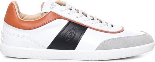 TOD'S Italiaanse Leren Sneakers Meerkleurig Heren