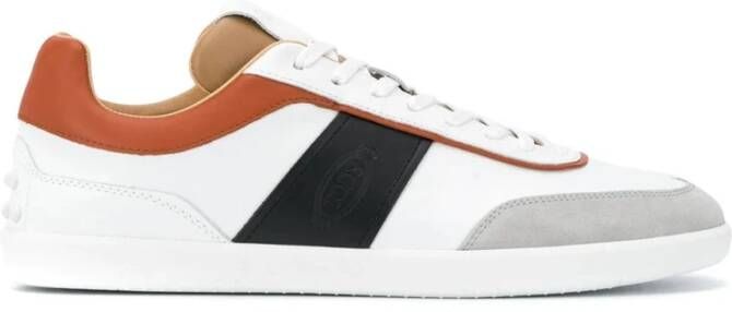 TOD'S Italiaanse Leren Sneakers Meerkleurig Heren