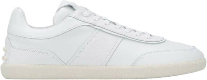 TOD'S Witte Casual Gesloten Platte Sneakers White Heren