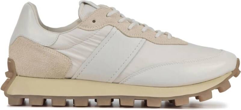 TOD'S Witte Leren Sneakers voor Heren White Heren