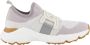 TOD'S Grijze Gebreide Sneakers met Leren Ketting Gray Dames - Thumbnail 20