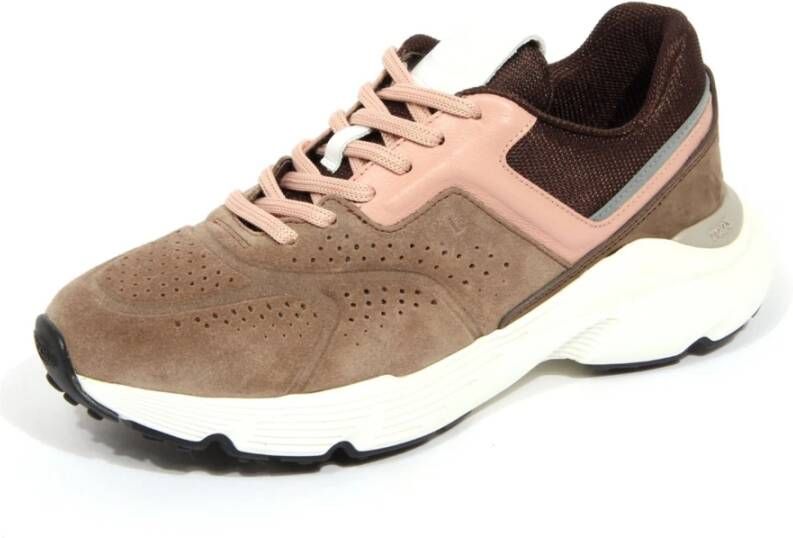 Tod's Sportieve Grijze Suède Schoenen