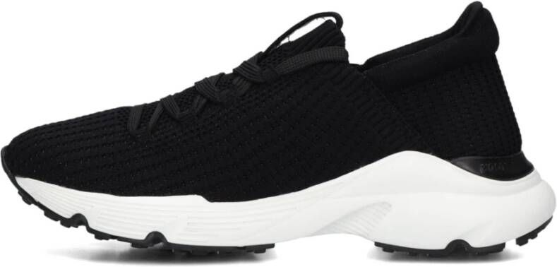 TOD&apos;S Lage Sneakers Dames Sport. Run 54c Calzino Allacciata Maat: 39 Materiaal: Mesh Kleur: Zwart - Foto 1